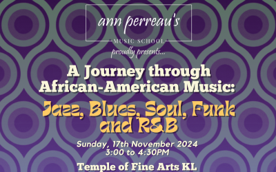 Ann Perreau’s Annual Concert ‘A Journey through African-American Music: Jazz, Blues, Soul, Funk and R & B’