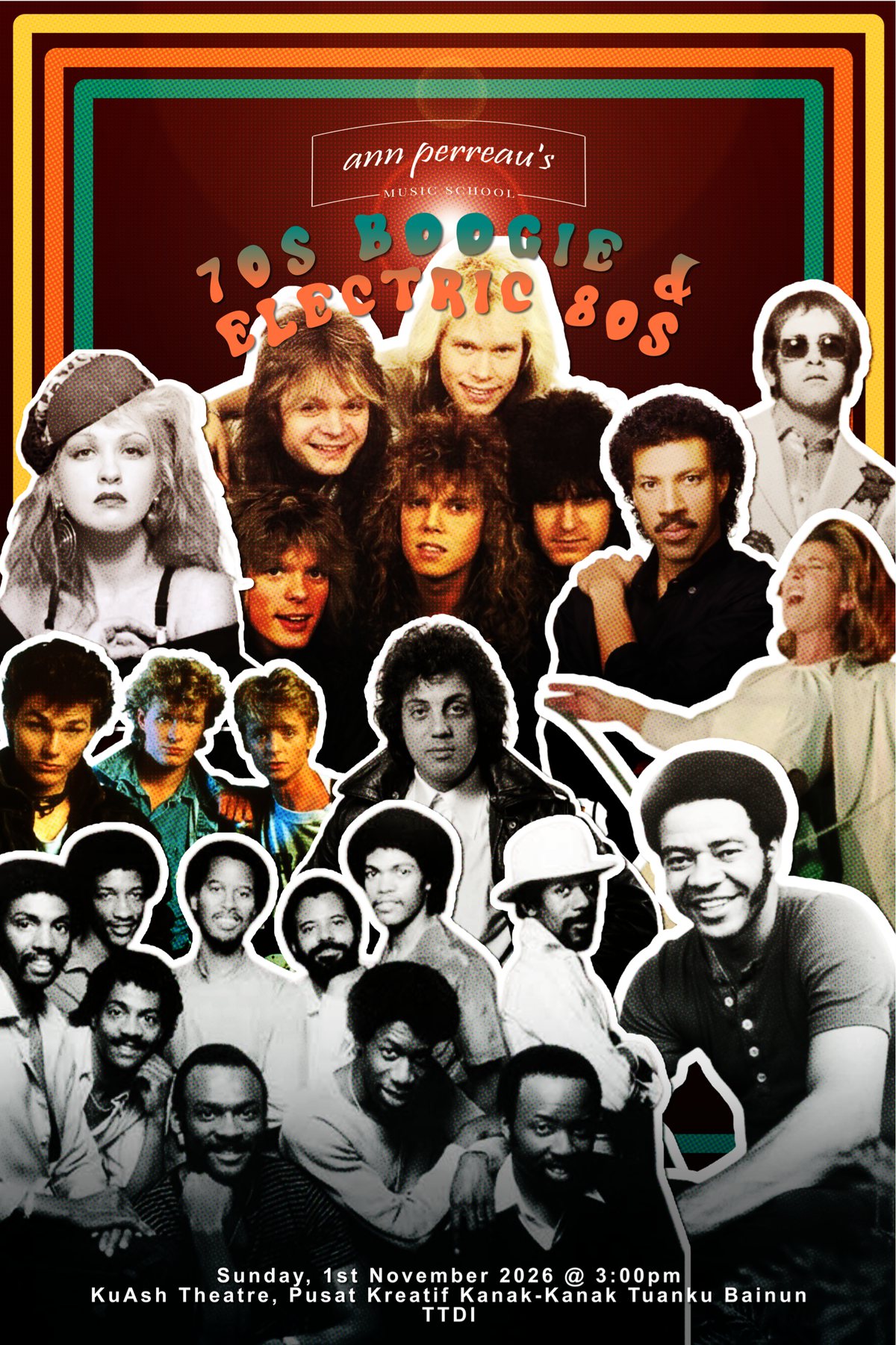 Annual Concert 2026 — 70's Boogie & Electric 80's poster